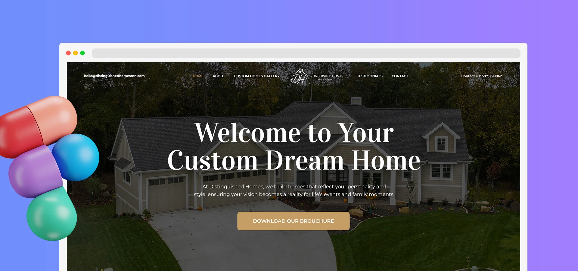 Web UI/UX - Distinguished Homes