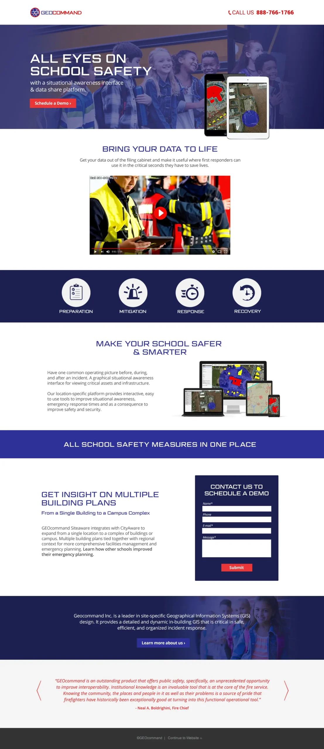 GEO Command Landingpage