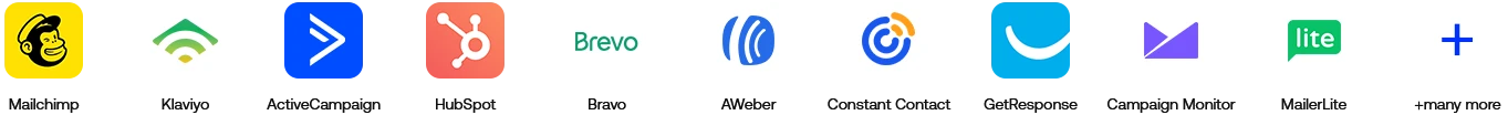 Email Service Provider (ESP) Icons