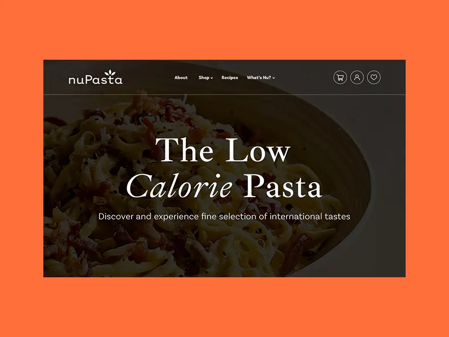 nuPasta User Experience Layout